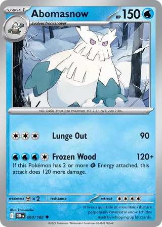 Abomasnow, Destined Rivals 060/182