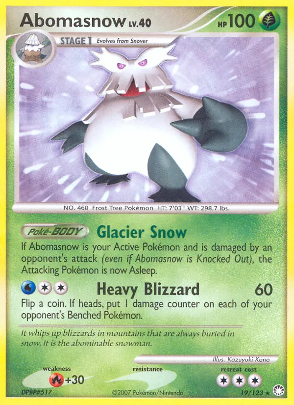 Abomasnow, Mysterious Treasures 019/123