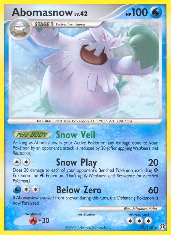 Abomasnow, Stormfront 012/100