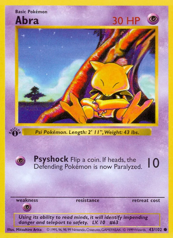Abra, Base 043/102