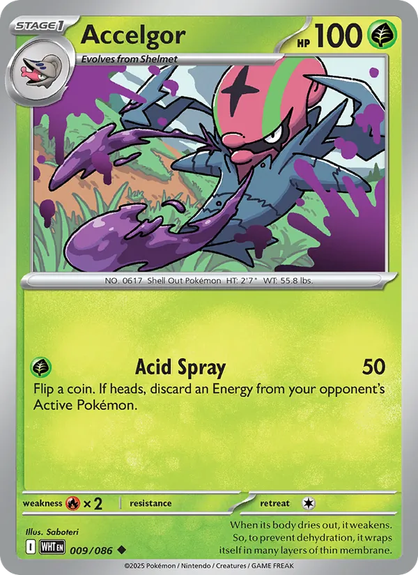 Accelgor, White Flare 009/086