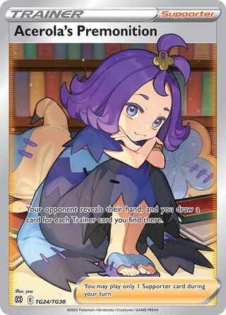 Acerola's Premonition, Brilliant Stars Trainer Gallery TG24/30