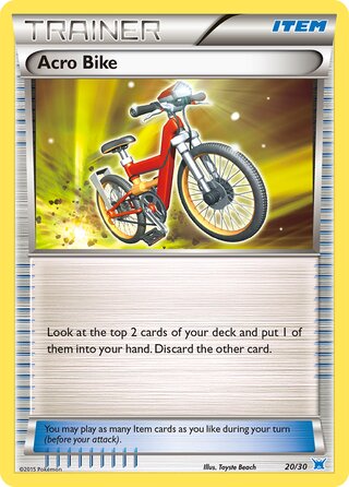 Acro Bike, XY trainer Kit (Latios) 020/030