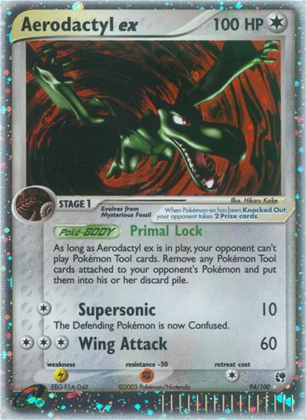 Aerodactyl EX, Sandstorm 094/100