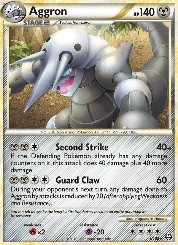 Aggron, Triumphant 001/102