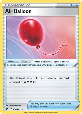 Air Balloon, Play! Pokémon Prize Pack Series One 156/202