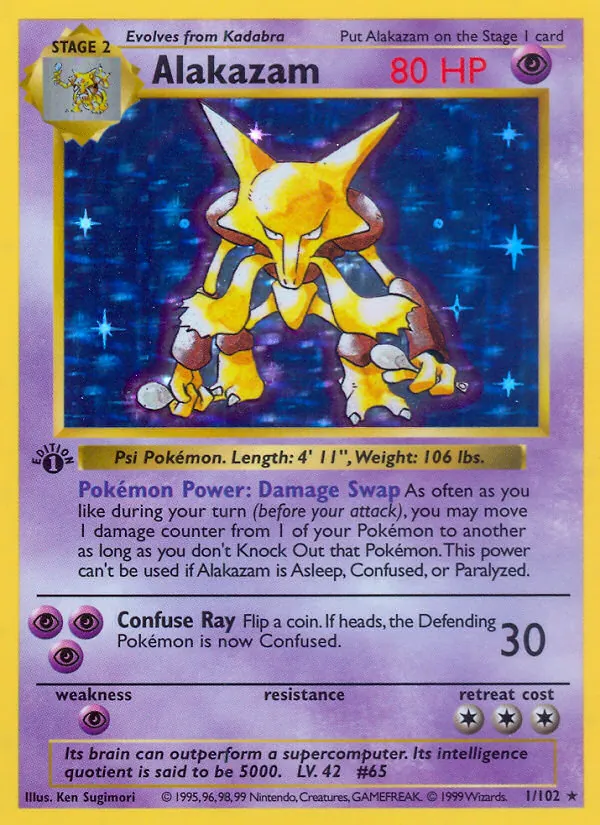 Alakazam, Base 001/102