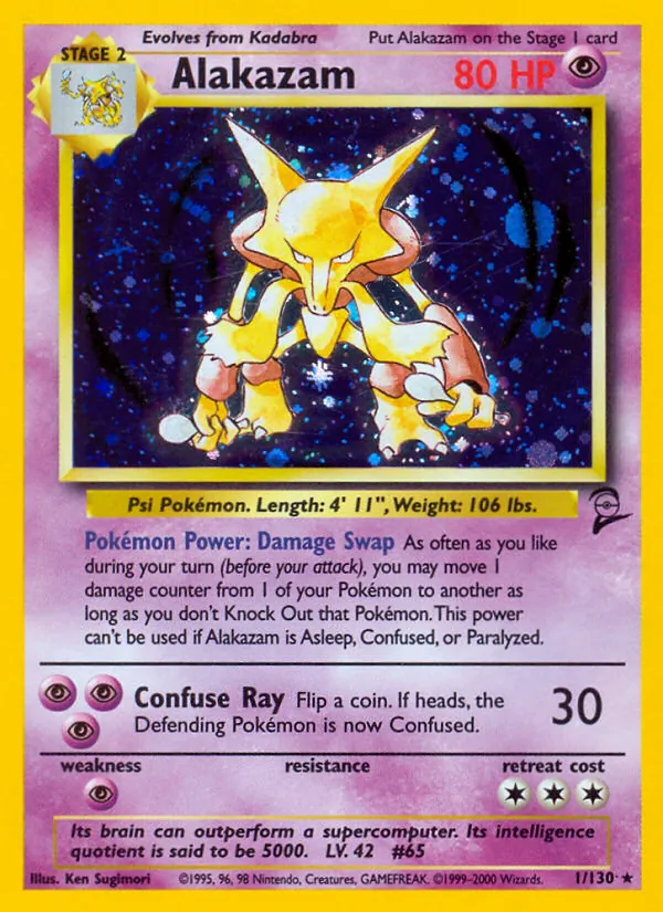 Alakazam, Base Set 2 001/130