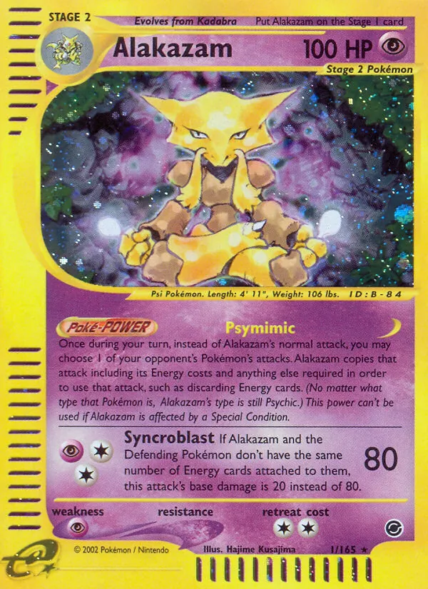 Alakazam, Expedition Base Set 001/165