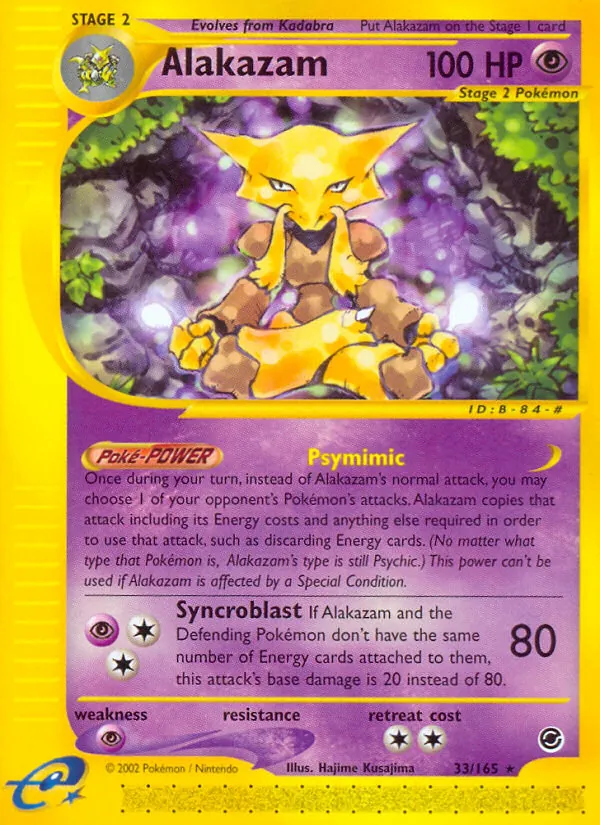 Alakazam, Expedition Base Set 033/165