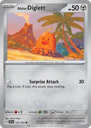 Alolan Diglett, Surging Sparks 122/191