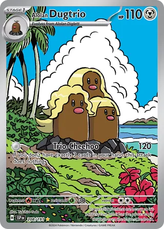 Alolan Dugtrio, Surging Sparks 208/191
