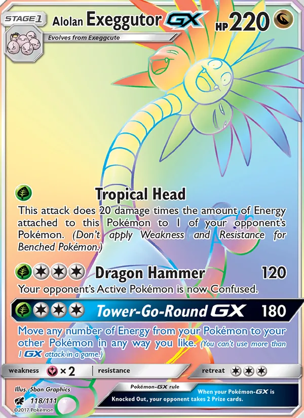 Alolan Exeggutor GX, Crimson Invasion 118/111