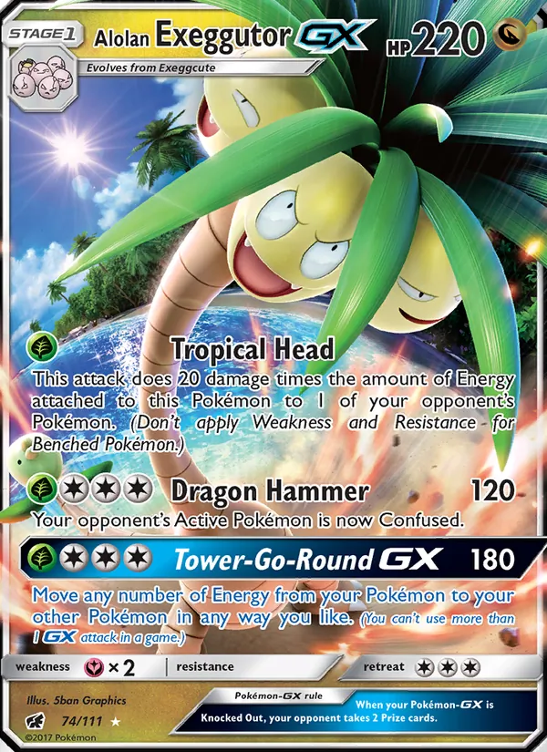 Alolan Exeggutor GX, Crimson Invasion 074/111