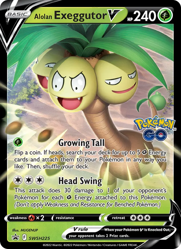 Alolan Exeggutor V, SWSH Black Star Promos SWSH225/307