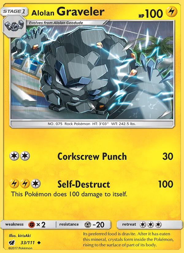 Alolan Graveler, Crimson Invasion 033/111