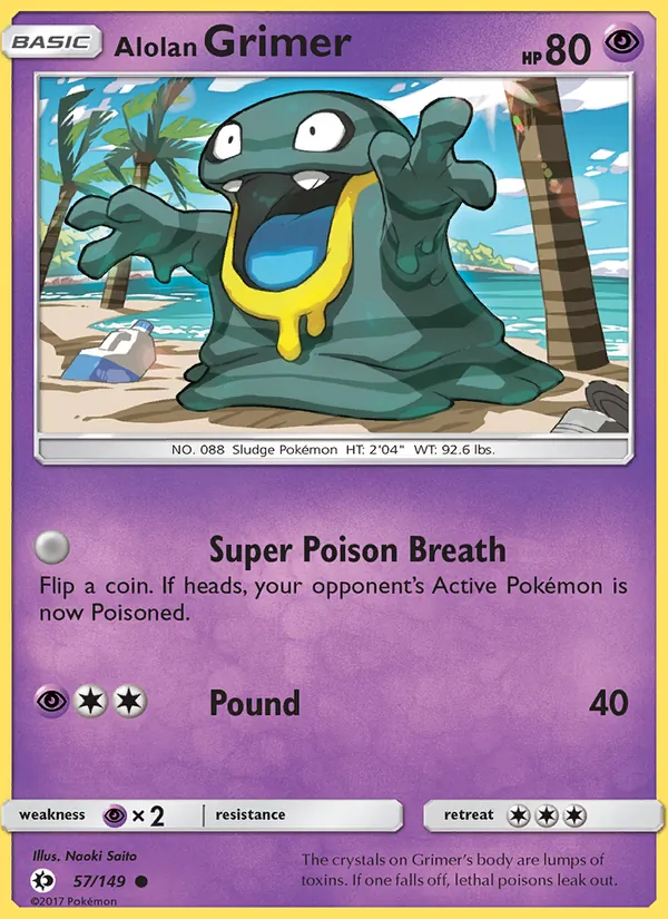 Alolan Grimer, Sun & Moon 057/149