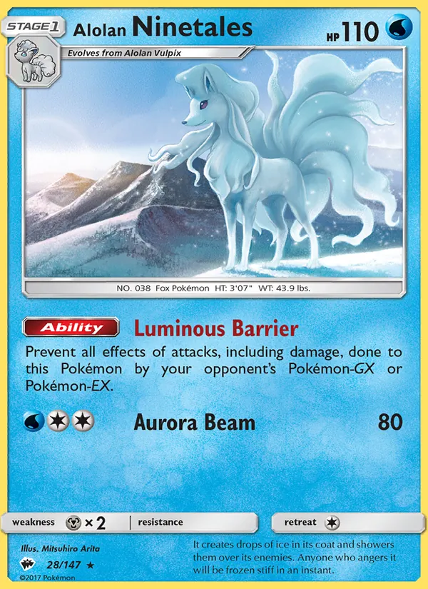 Alolan Ninetales, Burning Shadows 028/147