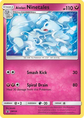 Alolan Ninetales, SM Trainer Kit (Alolan Ninetales) SM128