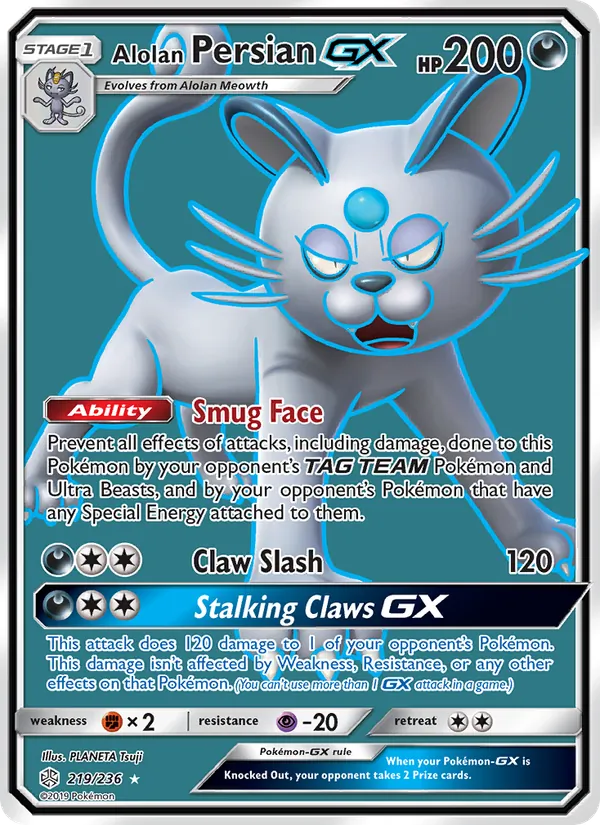 Alolan Persian GX, Cosmic Eclipse 219/236