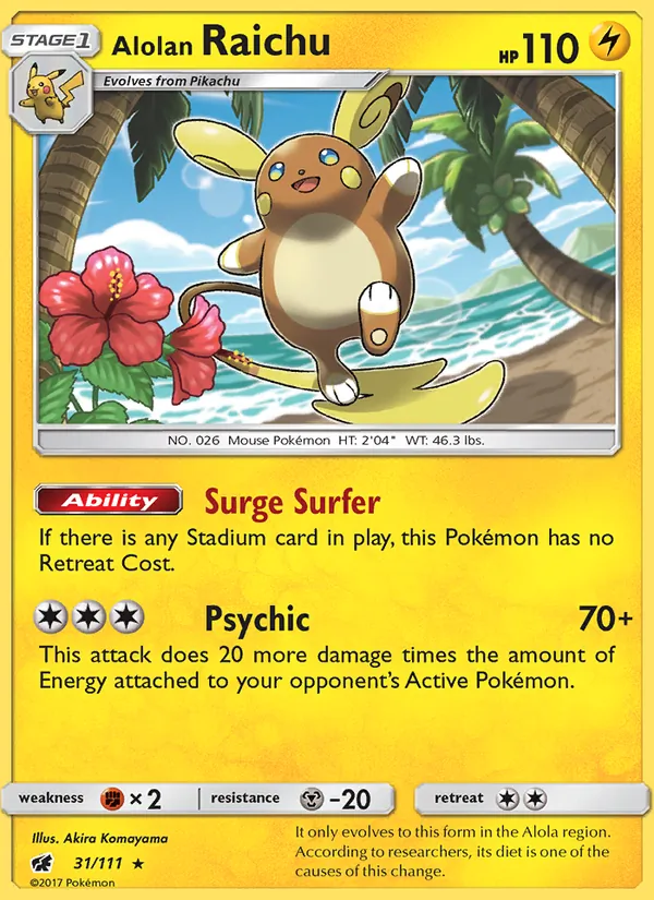 Alolan Raichu, Crimson Invasion 031/111