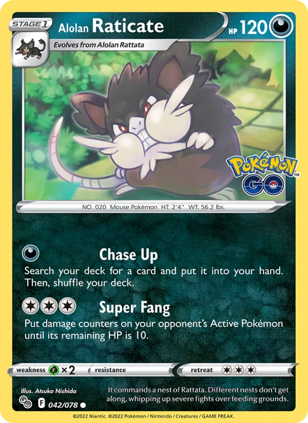 Alolan Raticate, Pokémon GO 042/078