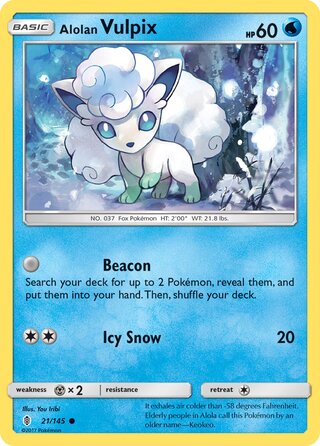Alolan Vulpix, WC Deck 2017 (Ice Path FTW) 021/145