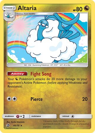Altaria, Dragon Majesty 040/070