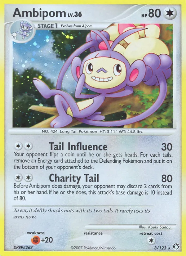 Ambipom, Mysterious Treasures 003/123