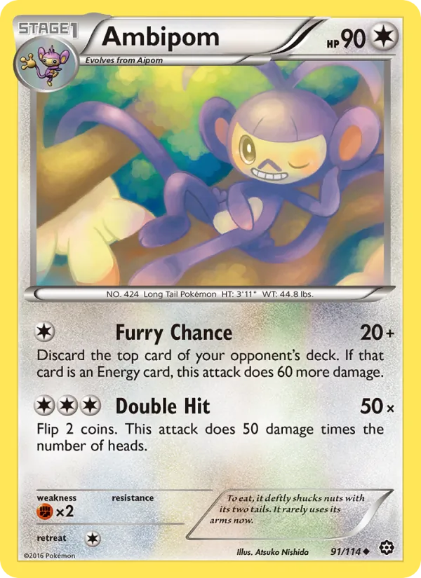 Ambipom, Steam Siege 091/114