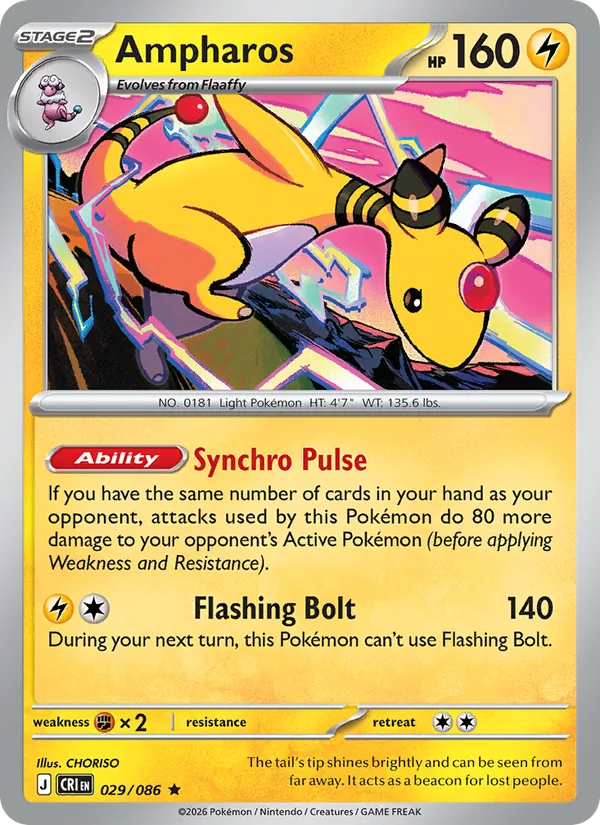 Ampharos, Chaos Rising 029/086