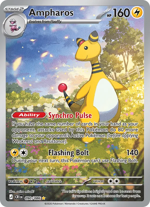 Ampharos, Chaos Rising 090/086