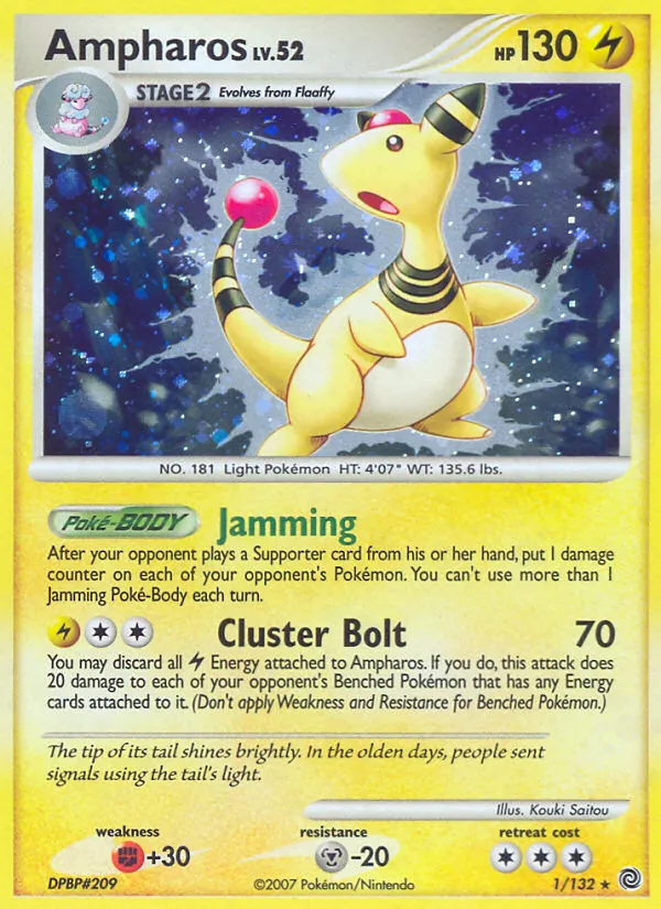 Ampharos, Secret Wonders 001/132