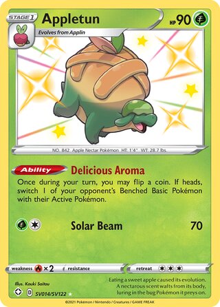 Appletun, Shining Fates SV014/SV122