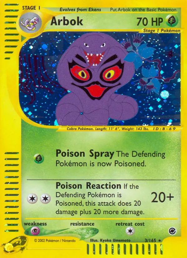 Arbok, Expedition Base Set 003/165