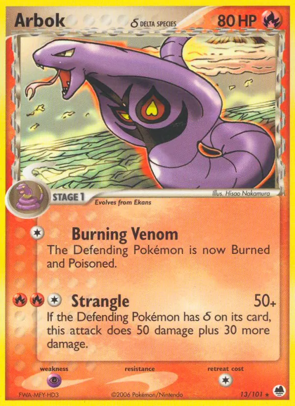 Arbok δ, Dragon Frontiers 013/101