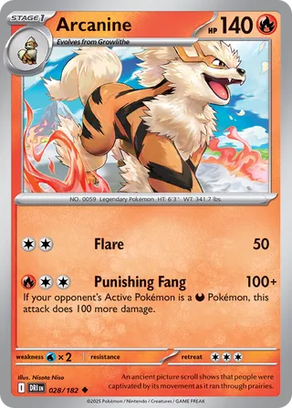 Arcanine, Destined Rivals 028/182