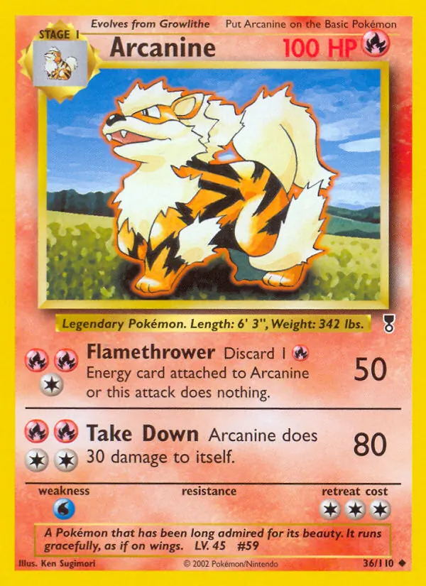 Arcanine, Legendary Collection 036/110