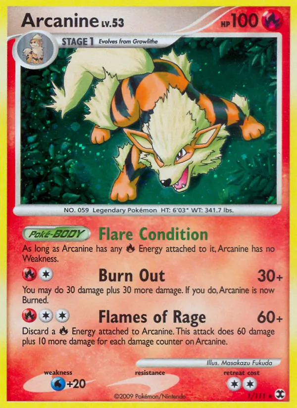 Arcanine, Rising Rivals 001/111