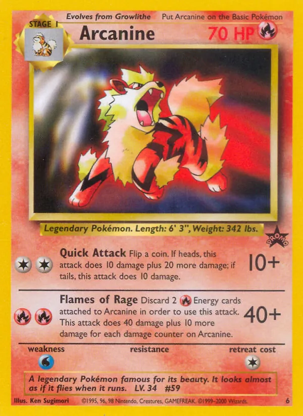 Arcanine, Wizards of the Coast Promos 006/053