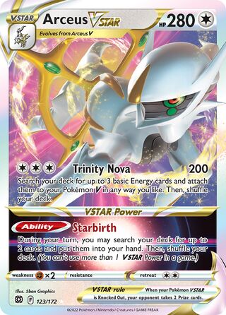 Arceus VSTAR, WC Deck 2022 (ADP) 123/172