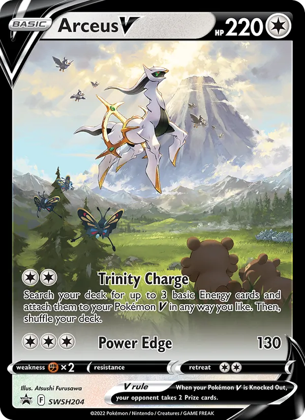 Arceus V, SWSH Black Star Promos SWSH204/307