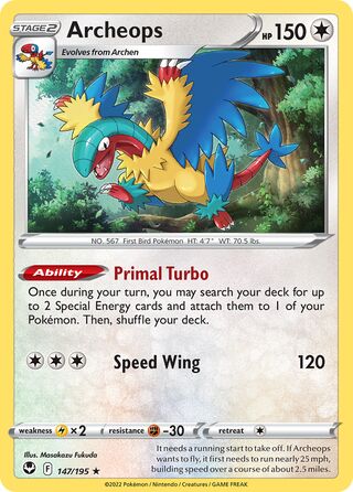 Archeops, Play! Pokémon Prize Pack Series Four 147/195