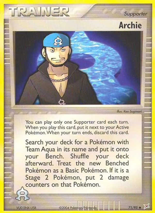 Archie, Team Magma vs Team Aqua 071/095