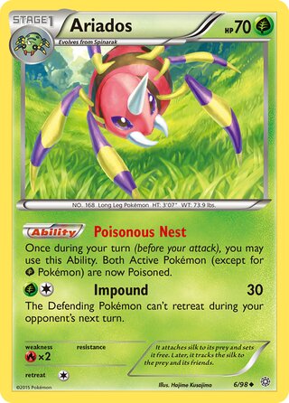 Ariados, WC Deck 2016 (Bebe Deck) 006/098