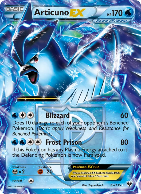 Articuno-EX, Plasma Storm 025/135