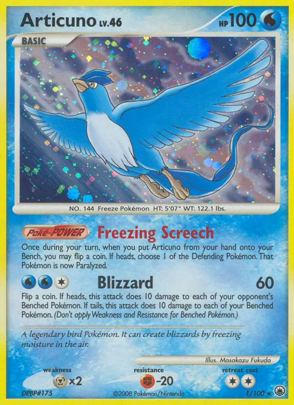 Articuno, Majestic Dawn 001/100