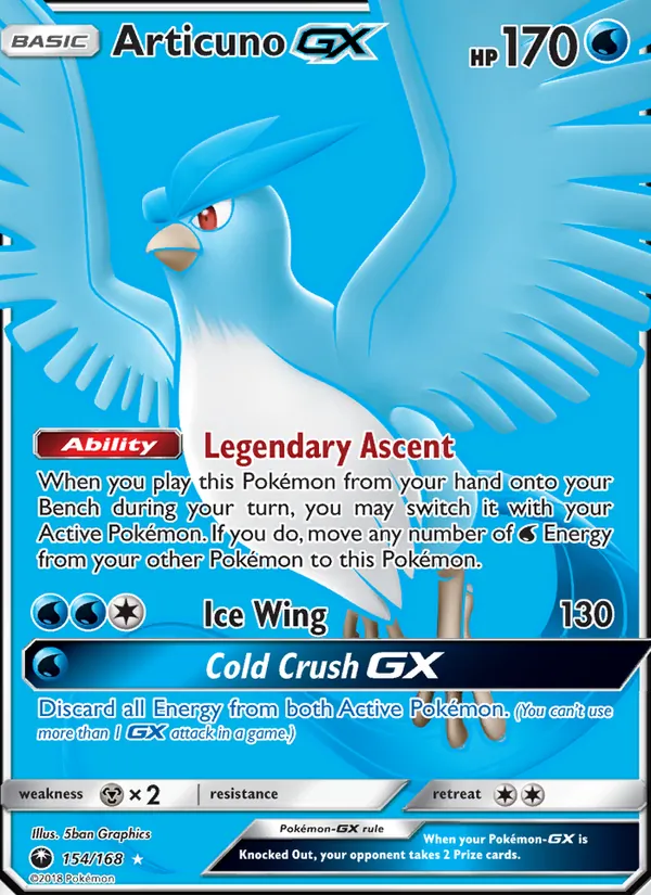 Articuno GX, Celestial Storm 154/168