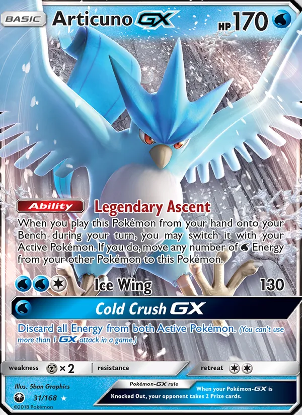 Articuno GX, Celestial Storm 031/168