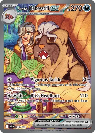 Arven's Mabosstiff EX, Destined Rivals 235/182